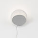 Gravy LED 4 inch Silver with Silver Wall Sconce Wall Light, Hardwire